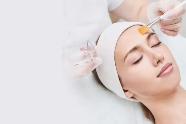 Chemical peels treatment illustration