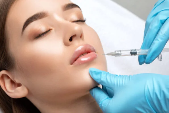 Dermal fillers treatment illustration