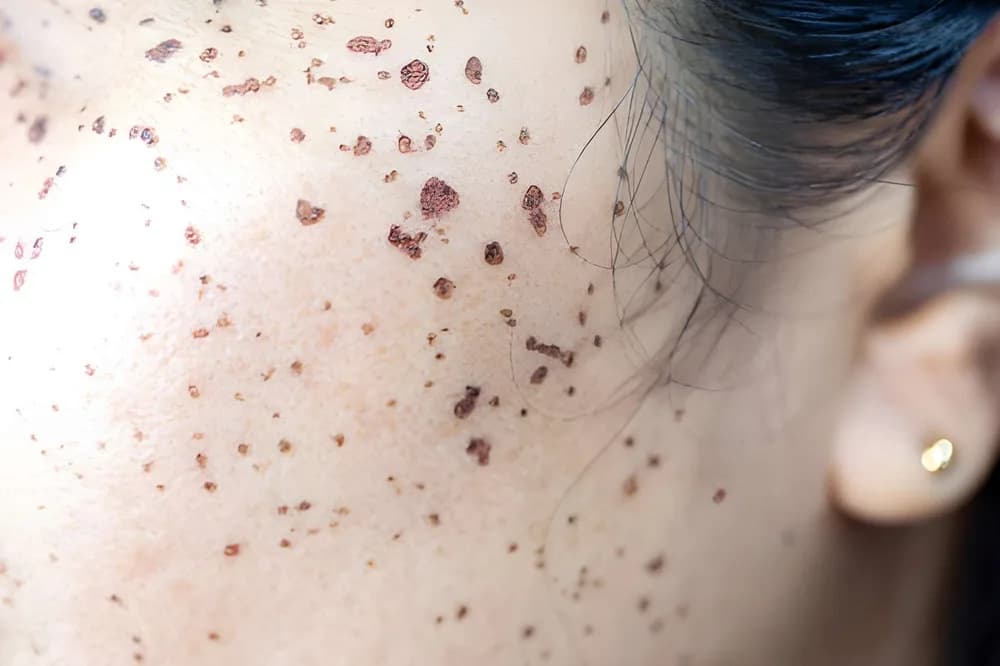 Dermatosis papulosa nigra treatment illustration