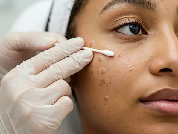 Fordyce spots consultation treatment illustration