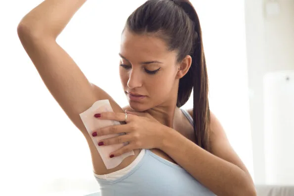 Excessive sweating consultation treatment illustration
